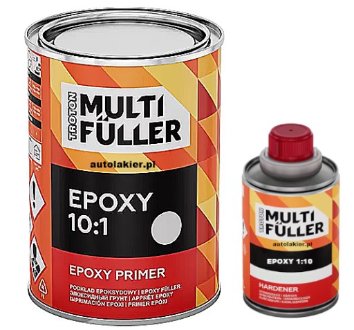 Серый EPOXY PRIMER MULTI FULLER 1 кг антикоррозийный Troton 1924 г.