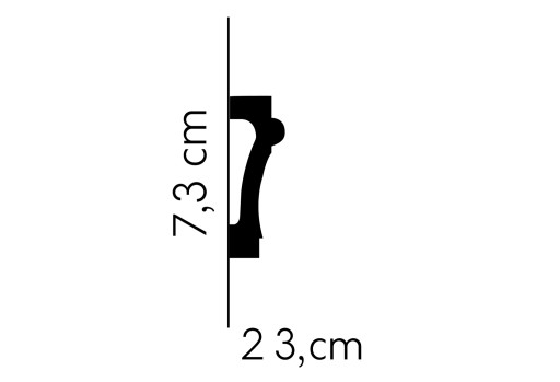 НАСТЕННАЯ ПОЛОСКА, рамка MD007 Mardom, ширина 2,3 см
