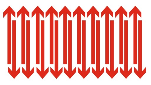НАКЛЕЙКИ OHS СТРЕЛКИ набор из 20 шт., 24 х 5 см
