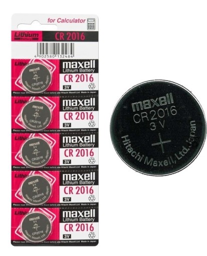 1x Литиевая БАТАРЕЯ MAXELL CR 2016 3В 1 шт. ЯПОНИЯ