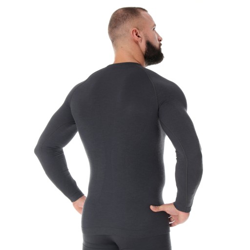 Koszulka męska Brubeck ACTIVE WOOL Termoaktywna M