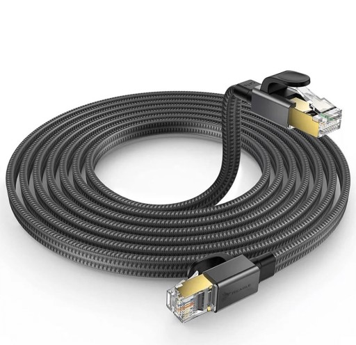 Kabel Sieciowy LAN ETHERNET RJ45 Cat8 SFTP 15M Patchcord Przewód