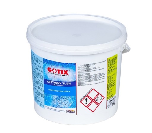 GOTIX CHLOR OXY AKTYWNY TLEN BEZCHLOROWA DEZYNFEKCJA WODY BASEN 20g 5 KG