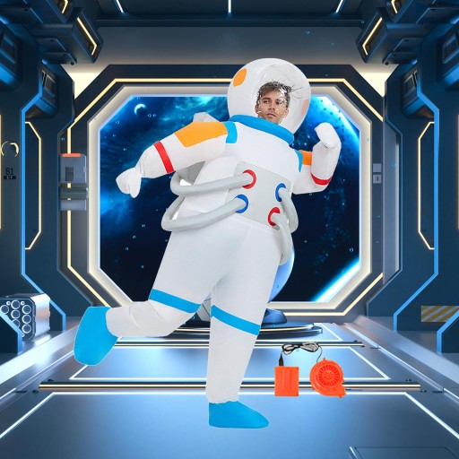 Nadmuchiwany astronauta dla dorosłych dzieci 120 cm-140 cm