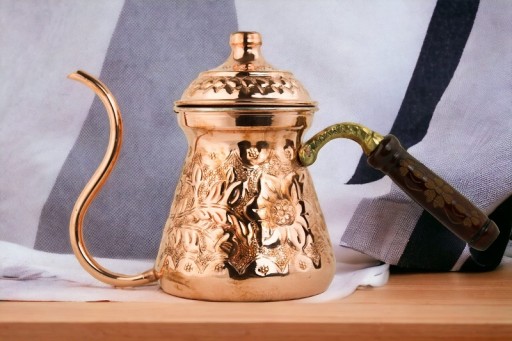 Czajnik miedziany imbryk 0,9L do kawy herbat