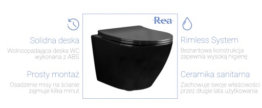 Унитаз CARLO MINI RIMLESS FLAT BLACK MAT с чашей
