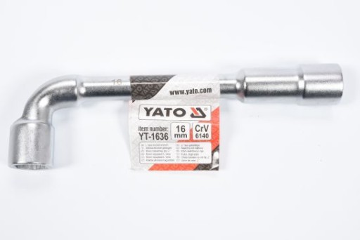 KLUCZ FAJKOWY. NASADOWY TYP L 16MM YATO
