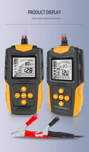 Cyfrowy tester miernik do akumulatorów z LCD 12V 24V 3Ah-200Ah