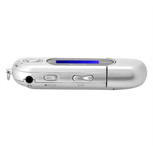 MP3-ПЛЕЕР USB-ПЕРЕВОД FM-РАДИО СЕРЕБРЯНЫЙ, серебристый