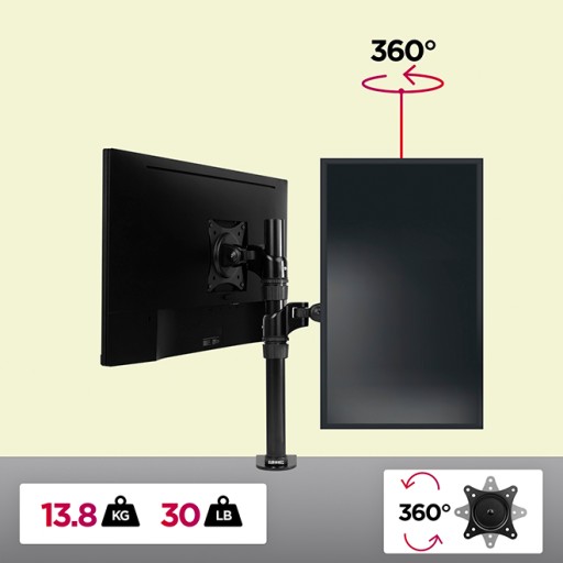 Duronic DM451X1 Настольный держатель для монитора 13 кг