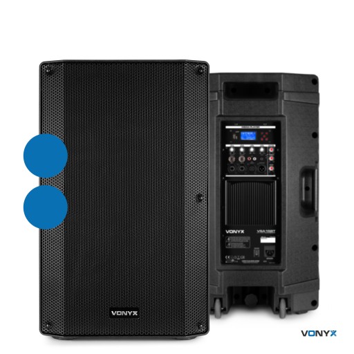 Мобильная акустическая система для вечеринок 15 дюймов BT 1000 Вт MP3 USB