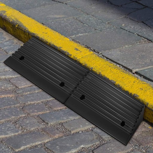 2 szt. Rampa krawężnikowa gumowa 10cm wysoka rampa progowa przenośna