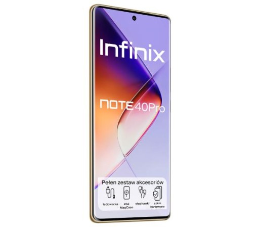 Смартфон Infinix Note 40 Pro, 12/256 ГБ, зеленый + индуктивное зарядное устройство 15 Вт