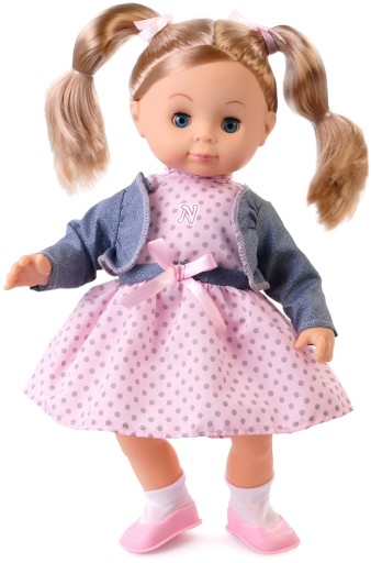 LALKA Natalia INTERAKTYWNA MÓWI PO POLSKU ZAMYKANE OCZY DŁUGIE WŁOSY 39cm