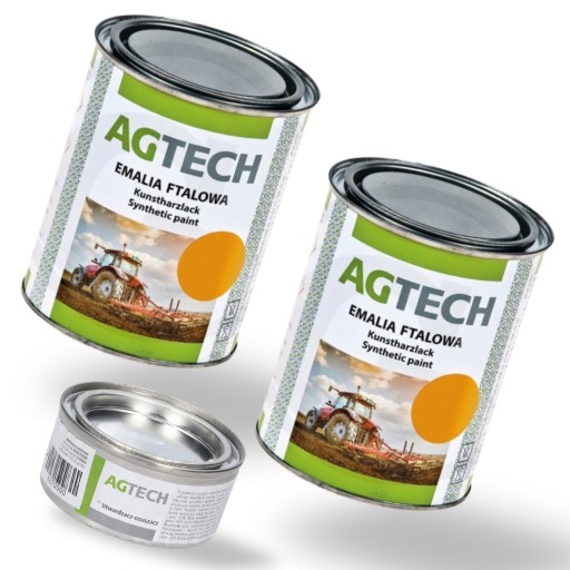 2 x FARBA ŻÓŁTA do URSUS C-330 C-360 LAKIER AGTECH 800 ml + UTWARDZACZ