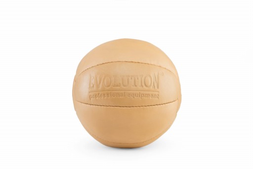 МЯЧ МЕДИЦИНСКИЙ РЕАБИЛИТАЦИОННЫЙ ИЗ НАТУРАЛЬНОЙ КОЖИ EVOLUTION РЕТРО 4 КГ