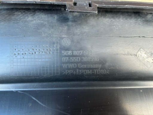 VW GOLF 7 VII HB СПОЙЛЕР ЗАДНЕГО БАМПЕРА 5G6807568 ZDK249