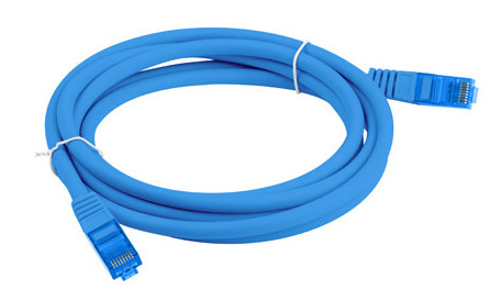 Интернет-кабель Ethernet витой RJ45 LAN Cat 6A SFTP LSZH 15 м синий