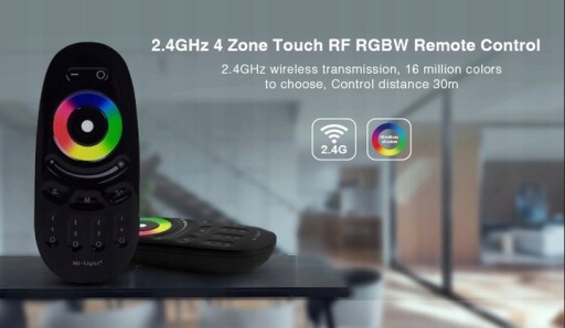 КОМПЛЕКТ КОНТРОЛЛЕРА СВЕТОДИОДНЫХ ПОЛОС RGB RGBW RGBCCT ЗОНА 3 в 1 + ЧЕРНЫЙ ПУЛЬТ ДУ