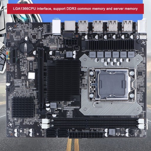 Материнская плата X58 2 DDR3 LGA 1366 контактов