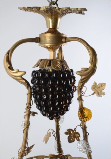 Śliczny żyrandol/lampa szkło Muranoklosz-758