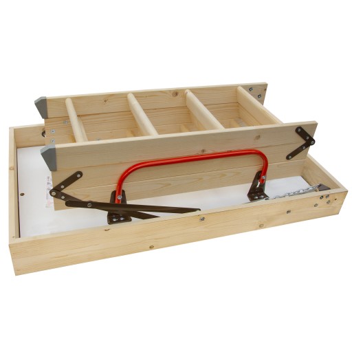 Schody Strychowe Wyłaz Strych 0,86 W/m2K EXTRA 46mm 120x60 Zestaw Montażowy