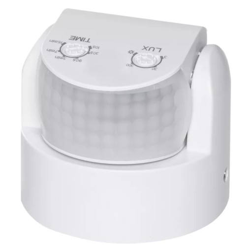 PIR датчик движения IP65 1200Вт белый