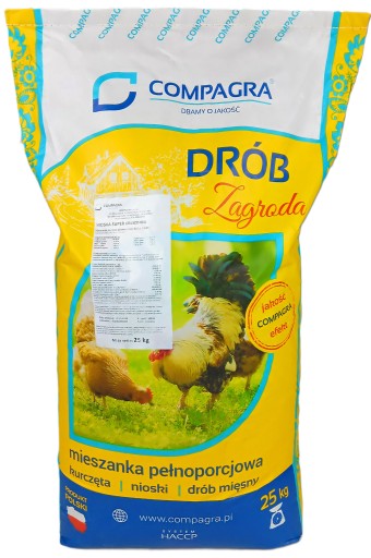 PASZA DLA KUR NIOSEK 25KG KARMA KRUSZONKA MIESZANKA DLA DROBIU NIOSKA SUPER