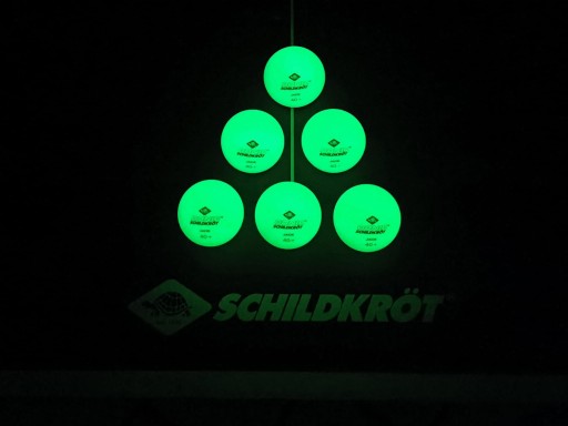 МЯЧИ ДЛЯ НАСТОЛЬНОГО ТЕННИСА JADE 40 GLOW INTHEDARK FLOWER ШАРИКИ 6 ШТ.
