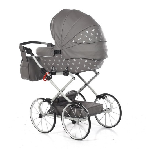 Коляска для кукол Laret Imperial Mini Classic розовая