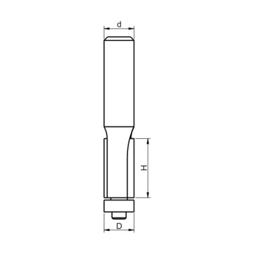 Фреза концевая прямая HM 8*30 8мм Globus