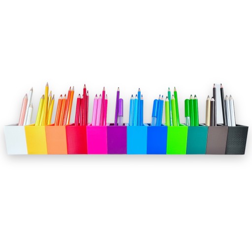Sorter na kredki 10 kol organizer na biurko MONTESSORI upominek dla dziecka