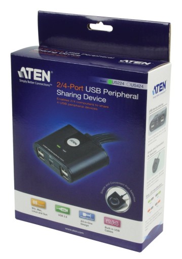 USB-переключатель + USB-концентратор US-224 2 X 115 см