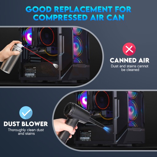 МОЩНЫЙ электрический вентилятор сжатого воздуха, пылевой компрессор Air Duster