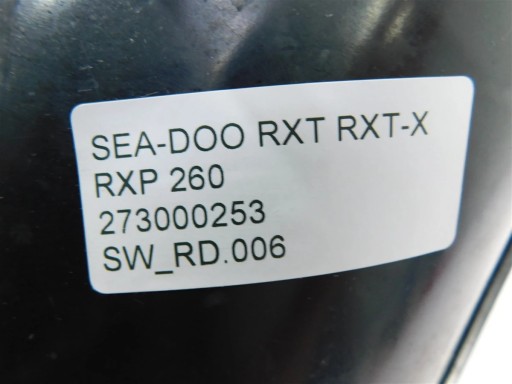 ВОЗДУХОЗАБОРНИК ВПУСКНОЙ ТРУБЫ SEA-DOO RXT RXT-X RXP 260 273000253