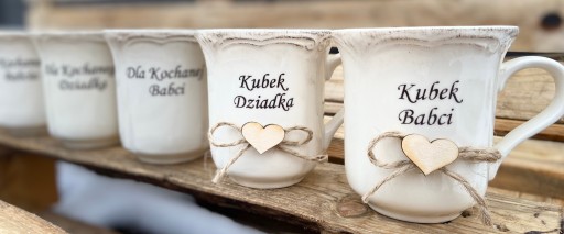 ELEGANCKI Prezent dla Babci ZESTAW Ręcznik Kubek