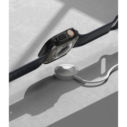 НАБОР RINGKE SLIM 2-PACK APPLE WATCH ULTRA 1 / 2 (49 ММ) ПРОЗРАЧНЫЙ и МАТОВЫЙ ЧЕРНЫЙ