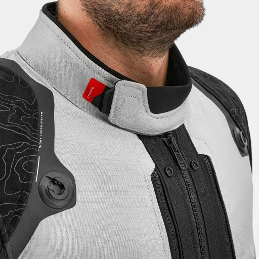 Текстильная мотоциклетная куртка SHIMA TRACKER LIGHT GREY, серая, БЕСПЛАТНЫЕ ПОДАРКИ