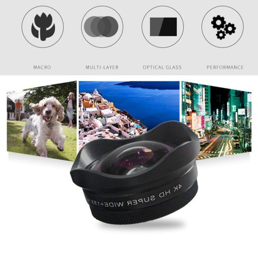 Объектив камеры смартфона 4K 0,45X Широкоугольный 15X