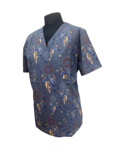 Bluza Medyczna Damska WYPRZEDAŻ Wzór-63 Rozm. 3XL