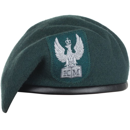 Beret Klas Mundurowych z Orłem Tłoczony - Zielony 59