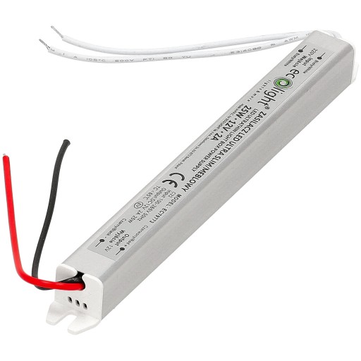 12V LED 24W 2A Мебельный блок питания тонкий для светодиодных лент