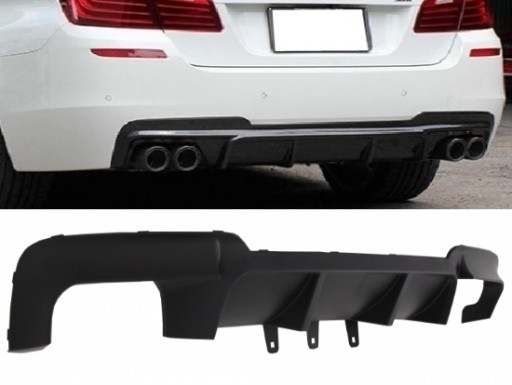 DYFUZOR ZDERZAK TYLNY BMW 5 F10 F11 9-16 M5 M PAKIET PERFORMANCE CZARNY DTM