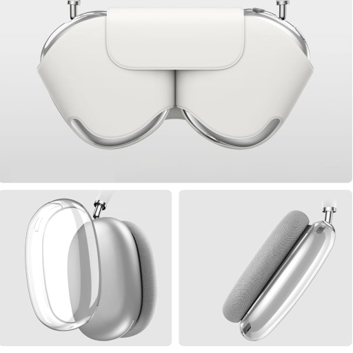 СИЛИКОНОВЫЙ ПРОЗРАЧНЫЙ ЗАЩИТНЫЙ ЧЕХОЛ ДЛЯ НАУШНИКОВ ДЛЯ AirPods Max