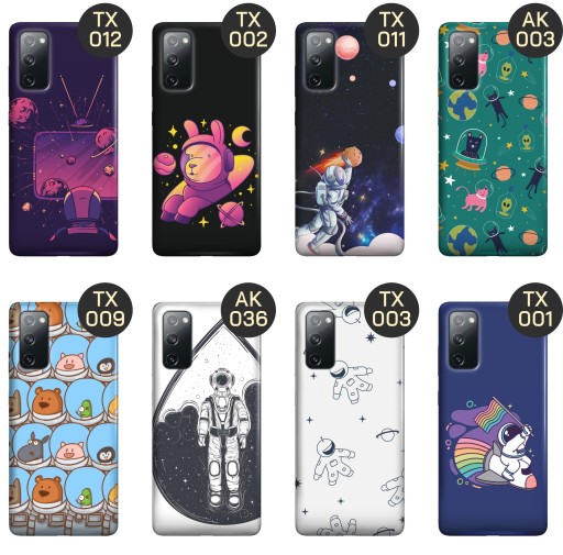 ETUI DO SAMSUNG GALAXY S20 FE / 5G WZORY ASTRONAUTA KOSMONAUTA RAKIETA CASE