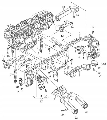 4H2819656 НАПРАВЛЯЮЩАЯ ПНЕВМАТИЧЕСКАЯ ПРАВАЯ AUDI A8 D4 4H