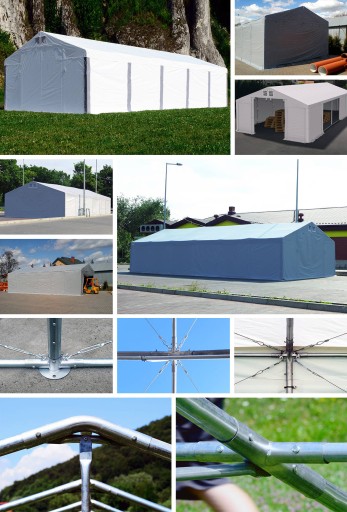 Гаражная палатка 6x12m [2,5 м] зима Das 560 WP