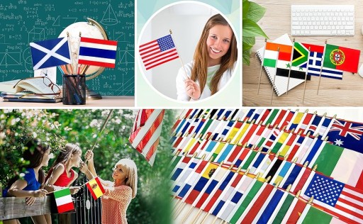 100SZT HOLANDIA HOLANDIA DREWNIANA FLAGA PATYKU HOLENDERSKIE FLAGI RĘCZNE