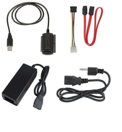 ADAPTER DYSK ATA IDE 2.5 3.5 SATA USB 1,5A zasilacz