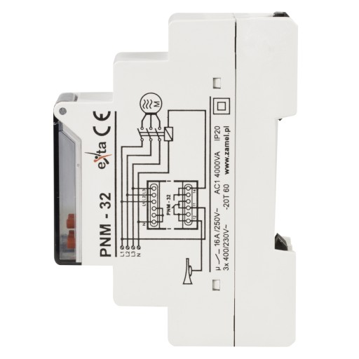 ZAMEL PRZEKAŹNIK KONTROLI NAPIĘCIA LCD 3F PNM-32